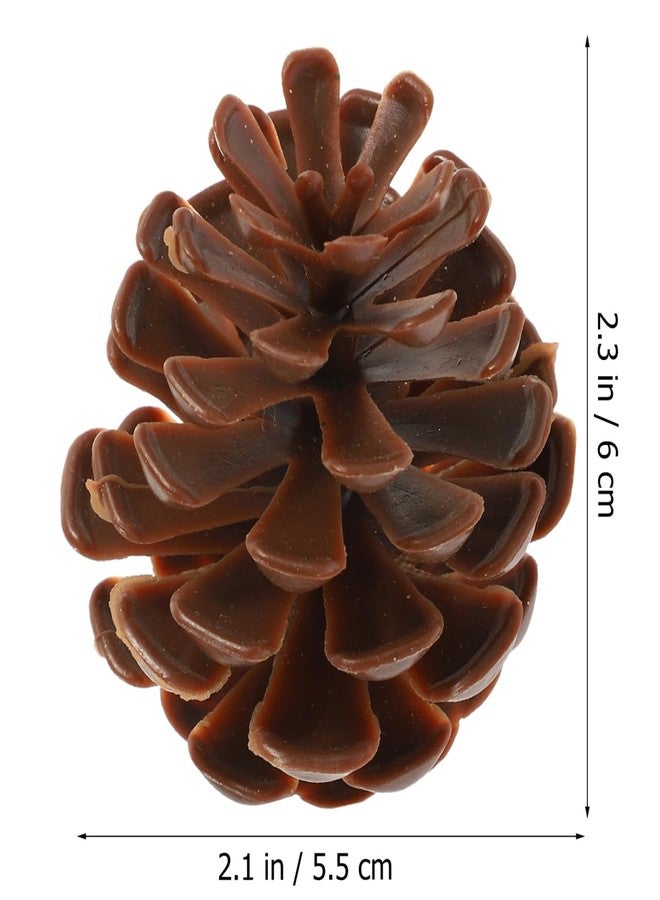 MERRYHAPY 30PCS Plastic Pine Cones 6CM Christmas Natural Mini Pine Cones for Christmas Tree Wreaths and Fall Crafts - Image 2